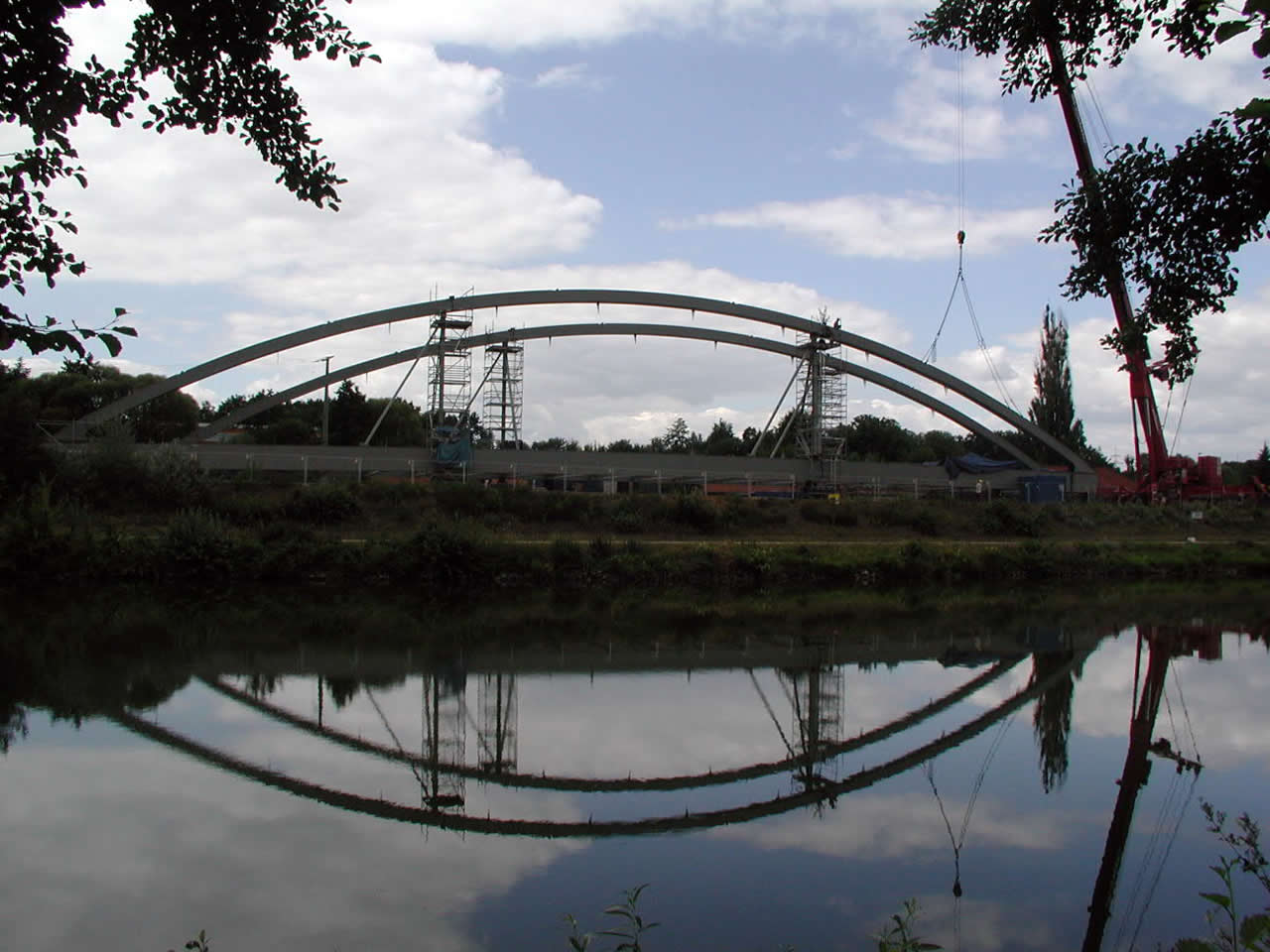 Neubau der Straßenbrücke Möhrendorf bei MDK-km 38,894