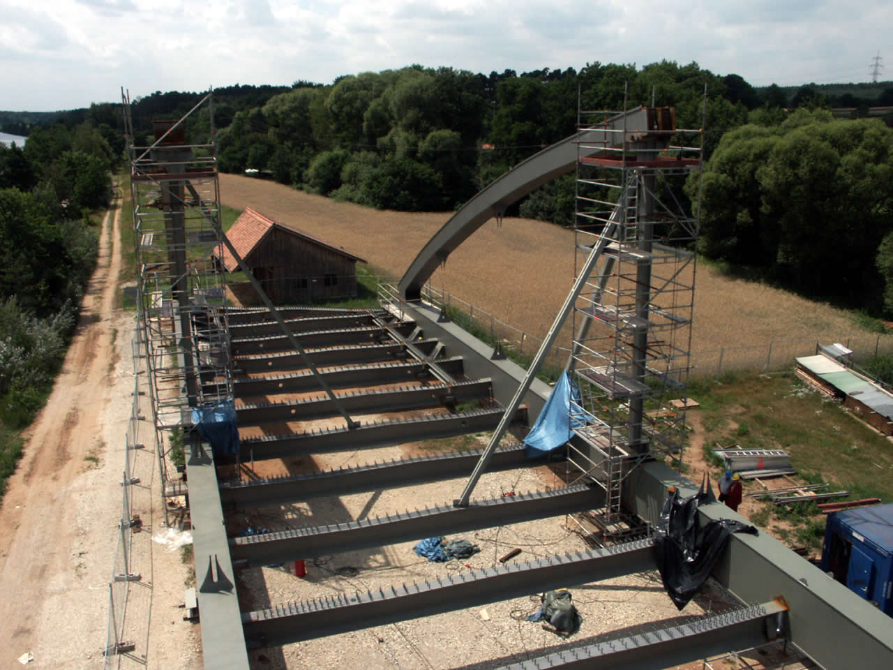 Neubau der Straßenbrücke Möhrendorf bei MDK-km 38,894