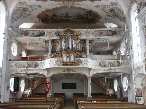 Kath. Pfarrkirche St. Ulrich, Emporen, Seeg