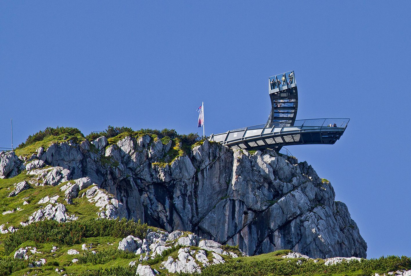 Alpspix, Errichtung einer Aussichtsplattform, Bergstation Alpspitzbahn