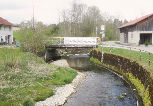 Erneuerung der Tobelbachbrücke in Oberschmitten