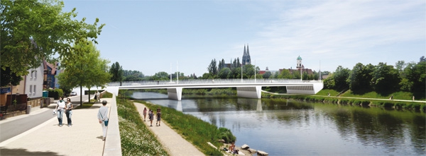 Neubau der Frankenbrücke Regensburg