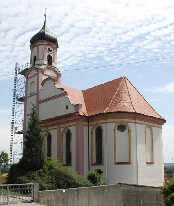 Kath. Pfarr- und Wallfahrtskirche "Hl. Kreuz" in Mindelzell, Erneuerung Glockenstuhl