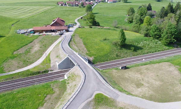 Erneuerung der Straßenbrücke Ellhofen in Bahn - km 112,560 / Buchloe - Lindau