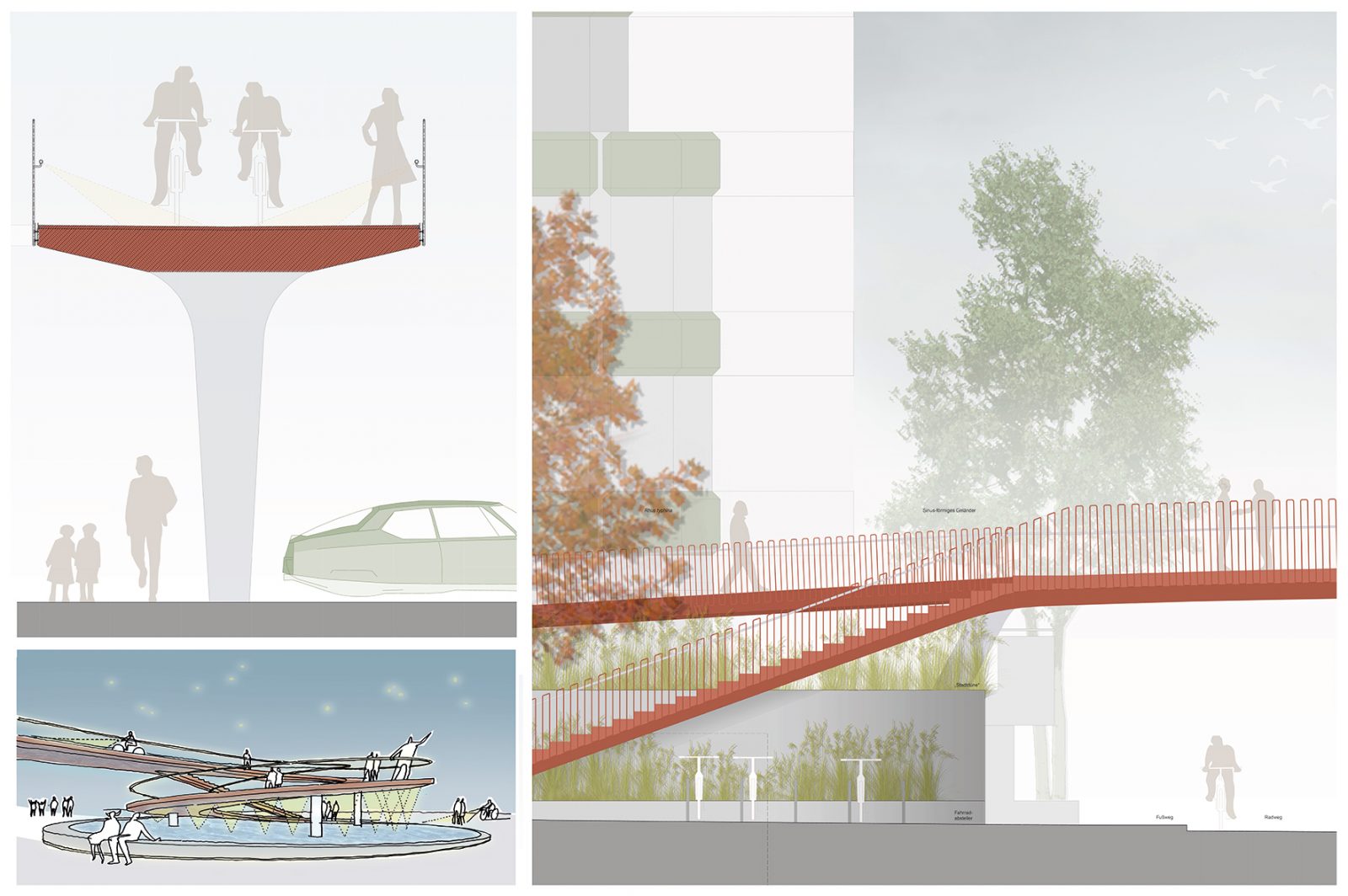 Neubau einer Fußgänger- und Radwegbrücke am Oskar-Kalbfell-Platz
