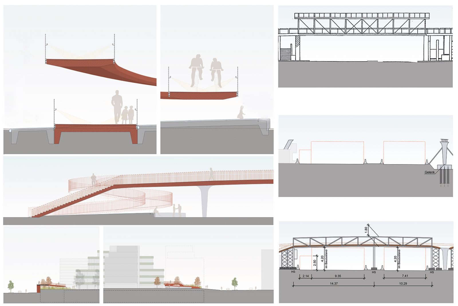 Neubau einer Fußgänger- und Radwegbrücke am Oskar-Kalbfell-Platz
